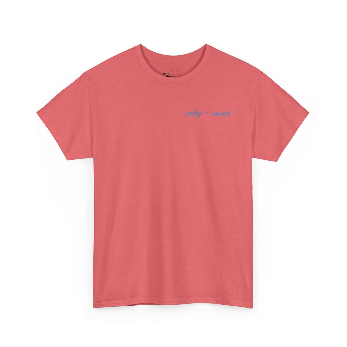 salty + saved + sent T-Shirt | minimalist script coastal faith tee