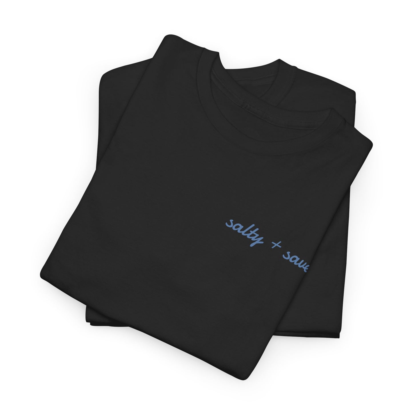 salty + saved + sent T-Shirt | minimalist script coastal faith tee