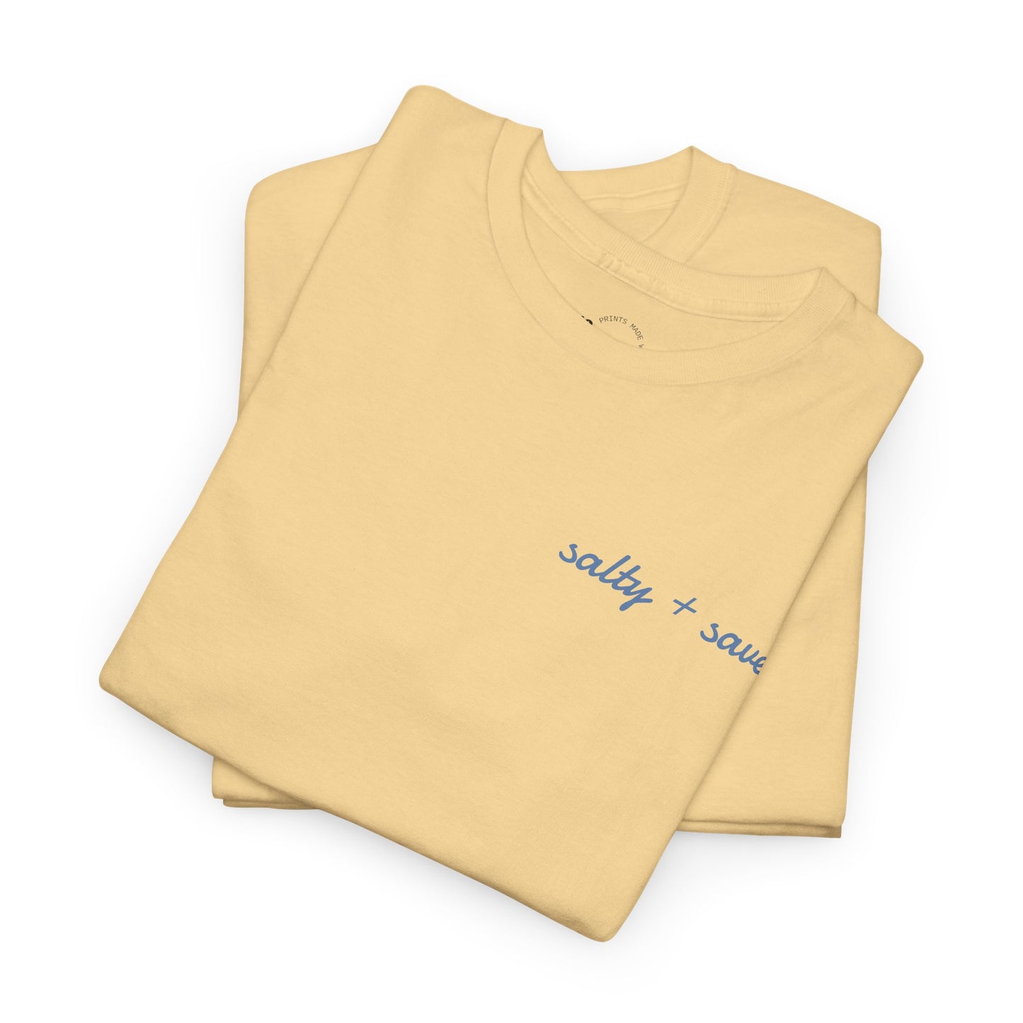 salty + saved + sent T-Shirt | minimalist script coastal faith tee
